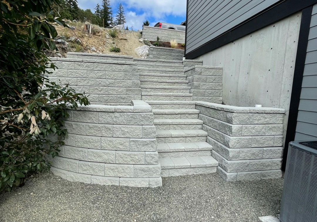 Allan Block Staircase / Retaining Wall