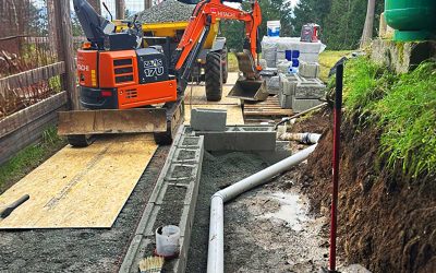 Excavation + Allan Block Retaining Wall